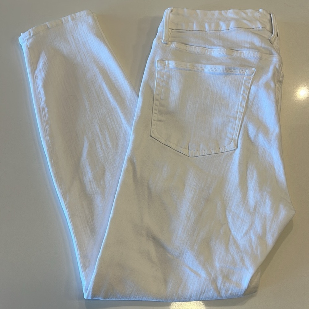 GOOD AMERICAN Good Legs Crop White Jeans, Size 14/32 EUC